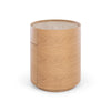 Muse Natural Oak Bedside - Travertine Top