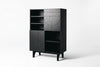 Etch Black Oak Display Unit