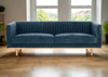 Madison 3 seater sofa - Blue Strata