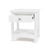 Jessica 1 Drawer Bedside - White