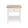 Jessica 1 Drawer Bedside - Oak Top