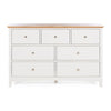 Jessica 3 over 4 Drawer Dresser - Oak Top