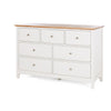 Jessica 3 over 4 Drawer Dresser - Oak Top
