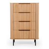 Anders 4 Drawer Tallboy - Natural