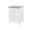Jessica 3 Drawer Bedside Table - Oak Top