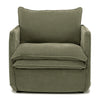Hamilton Slipcover Armchair - Khaki Green