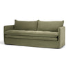 Hamilton Slipcover 3 Seater Sofa - Khaki Green