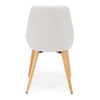 Bari Dining Chair - Cream/Oak