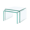 Ghost Glass Nested Tables