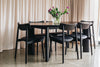 Kontur & Niles Dining Set - Black (7pce)