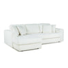 Hugo 3 Seater Reversible Chaise - Speckled White