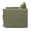 Hamilton Slipcover Armchair - Khaki Green