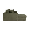 Hugo 3 Seater Reversible Chaise - Pesto