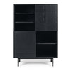 Etch Black Oak Display Unit