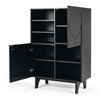 Etch Black Oak Display Unit