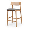 Niles Highback Barstool Fabric Seat