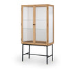 Kobe Fluted Glass Highboard - Natural
