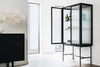 Kobe Fluted Glass Highboard - Black