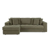 Hugo 3 Seater Reversible Chaise - Pesto