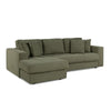 Hugo 3 Seater Reversible Chaise - Pesto