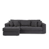 Hugo 3 Seater Reversible Chaise - Dark Shadow