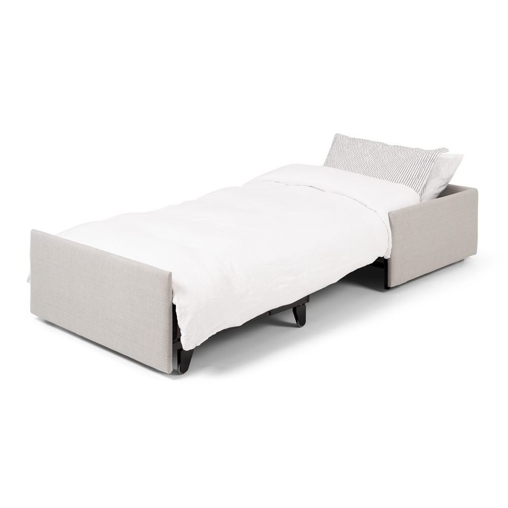 Ottoman Single Sofa Bed Natural