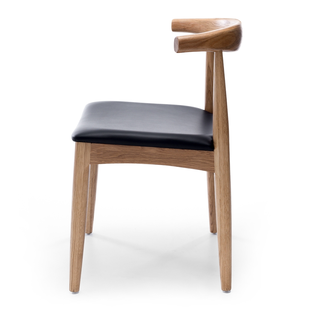 Elbow Dining Chair - Natural Oak